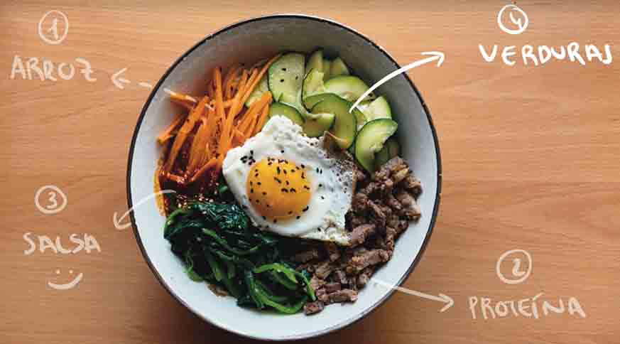 Bibimbap comidas tradicionales coreanas que deberias probar, son sabrosos y saludables