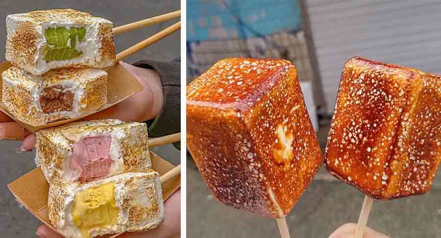 Helado de malvavisco coreano, el postre del que te enamoraras