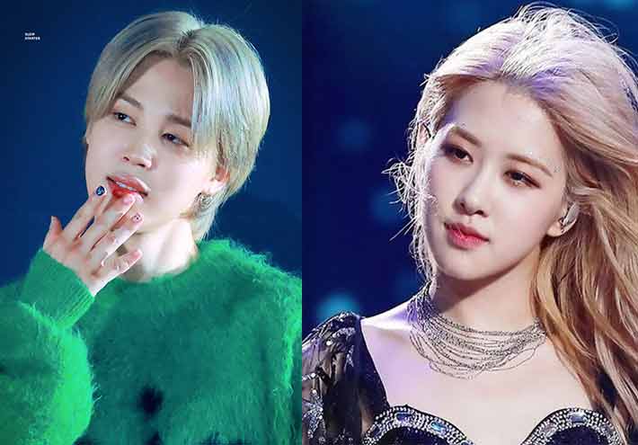 Actores coreanos e idols K-POP que son muy parecidos 10 JImin bts y Rose blackpink Actores coreanos e idols K-POP que son muy parecidos