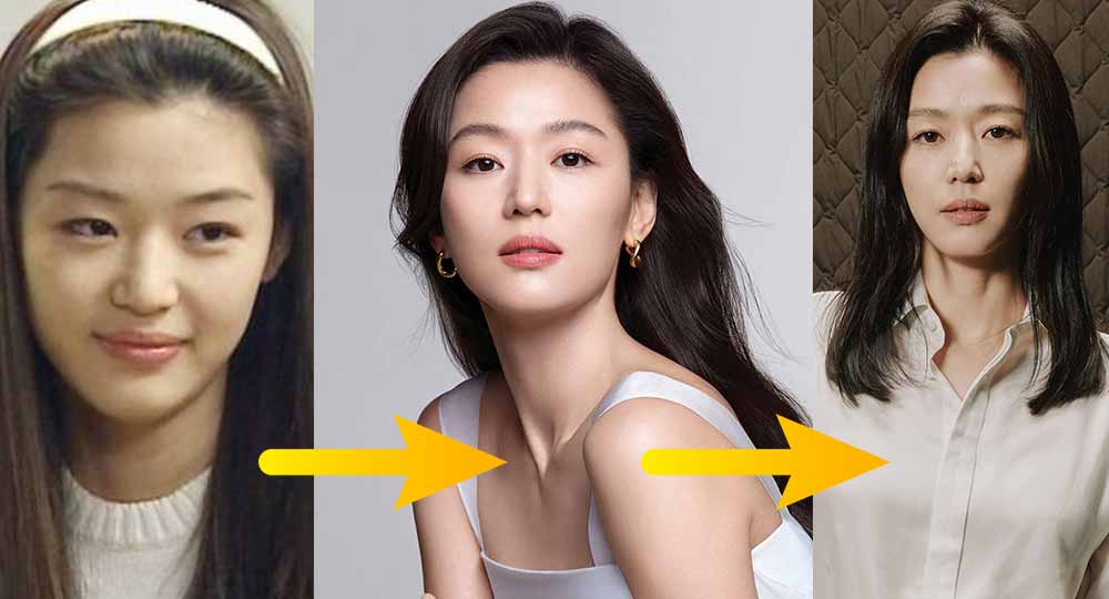 Actrices coreanas que han sido criticadas por tener mucha cirugía plástica 3 Jun Ji Hyun antes y despues