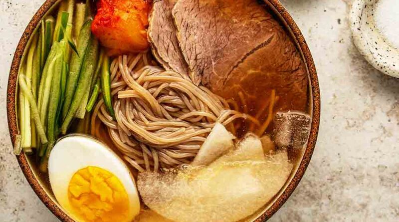 Naengmyeon (fideos fríos) uno de los más populares de Corea del Sur 1 Naengmyeon (fideos fríos) uno de los más populares de Corea del Sur
