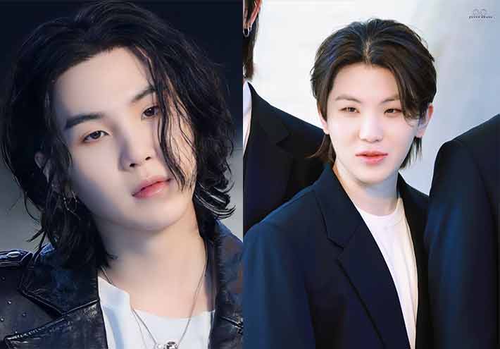 Actores coreanos e idols K-POP que son muy parecidos 11 Woozi (SEVENTEEN) y Suga (BTS)Actores coreanos e idols K-POP que son muy parecidos