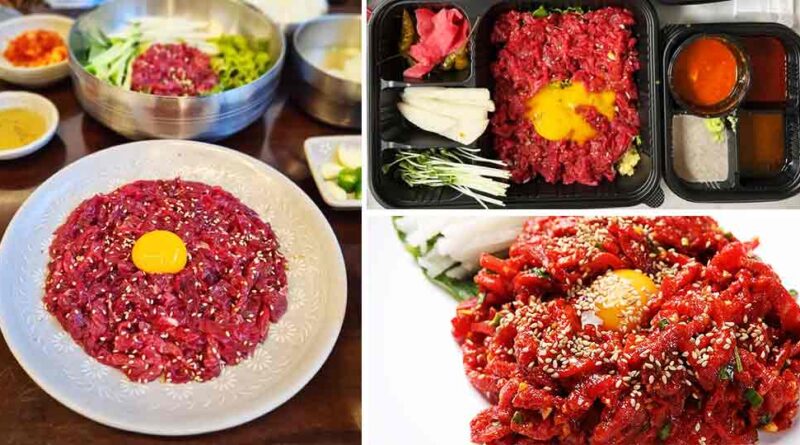 Yukhoe El Steak Tartar francés, pero versión coreana