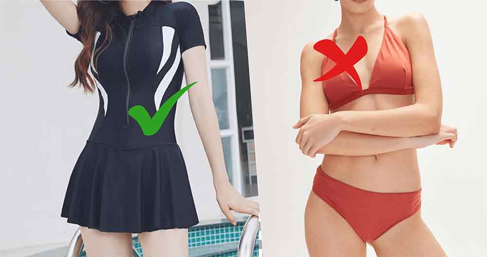 Trajes de baño coreanos vs bikinis de occidente