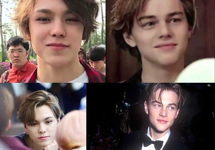 Actores coreanos e idols K-POP que son muy parecidos 12 Vernon seventeen y leonardo dicaprio Actores coreanos e idols K-POP que son muy parecidos