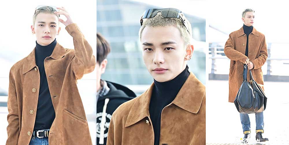 Hyunjin de Stray Kids deslumbra en el aeropuerto con un look de Versace digno de pasarela