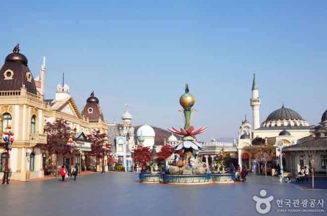7 parques de atracciones populares para visitar en Corea del Sur 3 Parque de tracciones Everland
