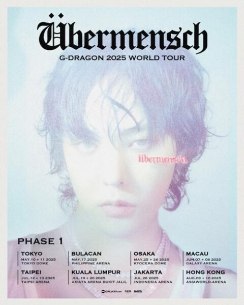 G-Dragon regresa a los escenarios con una gira mundial en solitario 2 G-Dragon regresa a los escenarios con una gira mundial en solitario