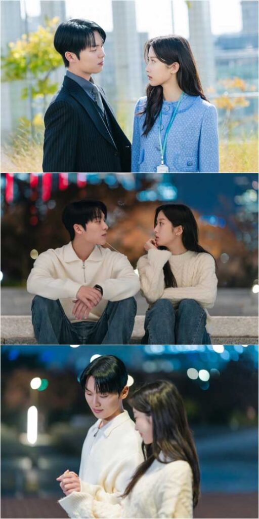 Moon Ga young y Choi Hyun wook disfrutan de una cita en el río Han en el episodio 8 de 'My Dearest Nemesis' 2 Moon Ga-young y Choi Hyun-wook disfrutan de una cita en el río Han en el episodio 8 de 'My Dearest Nemesis'
