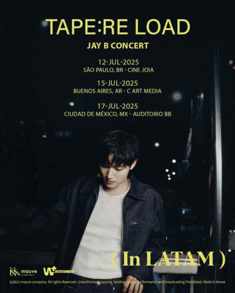 JAY B de GOT7 regresa a Latinoamérica con su tour ‘TAPE: RE LOAD’ y estas son las fechas 2 JAY B de GOT7 regresa a Latinoamérica con su tour ‘TAPE: RE LOAD’ y estas son las fechas